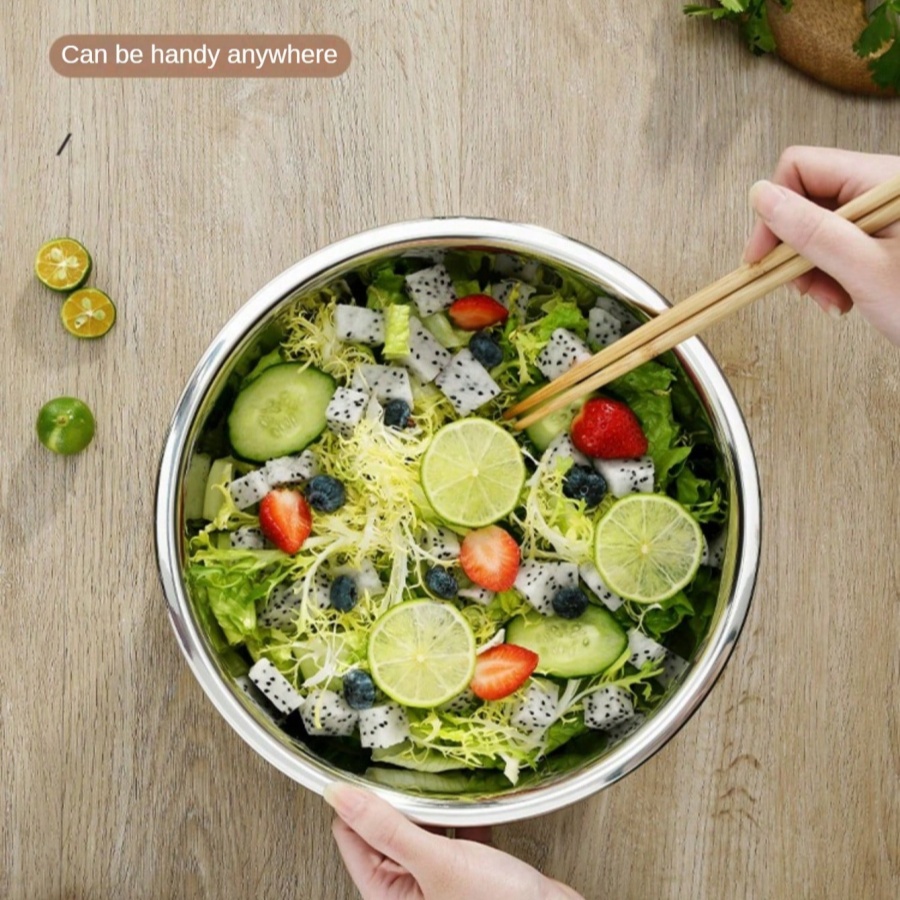 ステンレス鋼のラウンドキッチン調理とベーキング混練ボウル、洗 - Matcha Bowl Chawan のレビューと価格