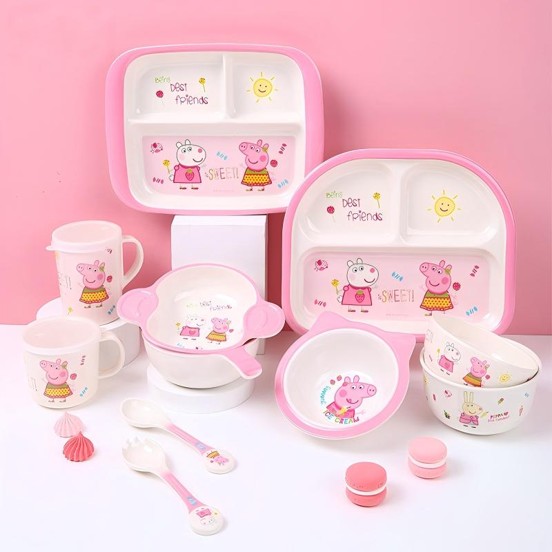 WUHE ペッパピッグ キッズ 幼児用 メラミンボウル スプ - Matcha Bowl Chawan のレビューと価格