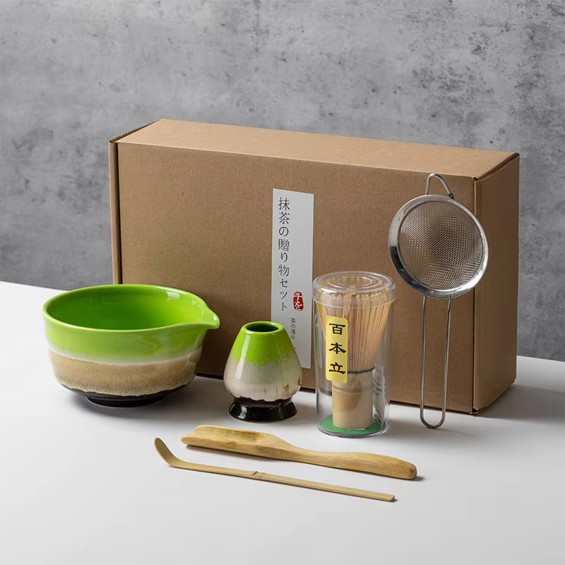 和風抹茶セット、竹泡立て器、セラミックボウルスクープ、伝統的 - Matcha Bowl Chawan のレビューと価格